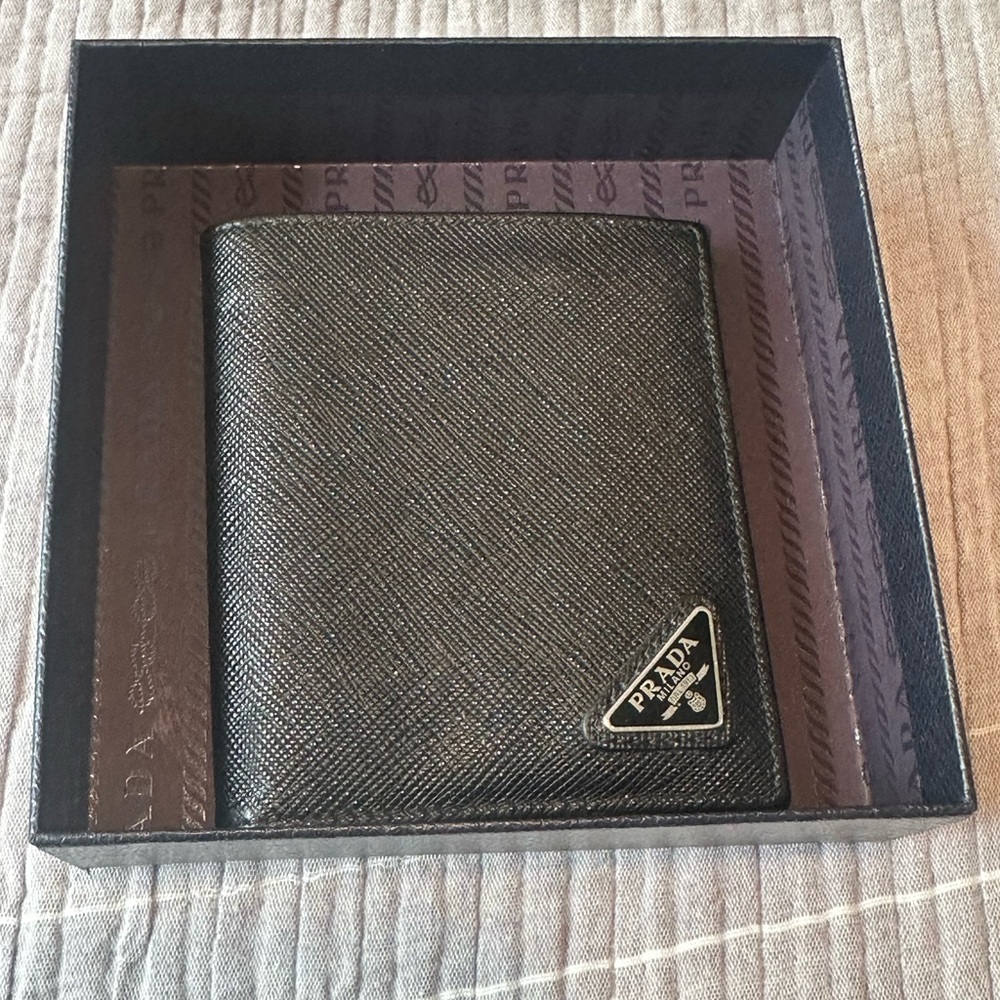Prada Black Leather Wallet